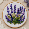 Lavender Bloom Cross Stitch Kit