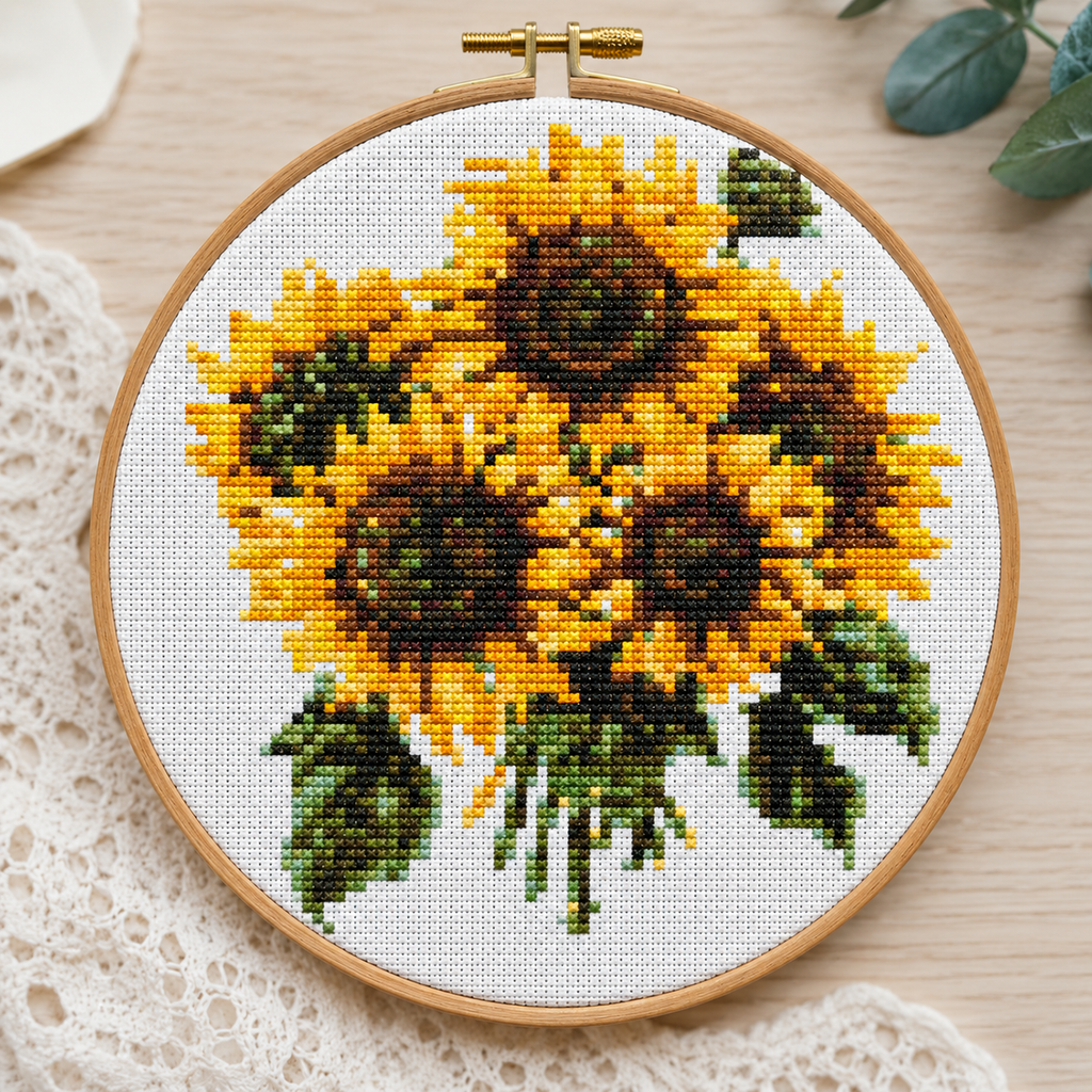 Sunflower Bouquet Cross Stitch Kit