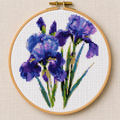 Cross Stitch Kit  – Purple Iris Bouquet