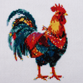 Cross Stitch Kit  – Colorful Farm Rooster