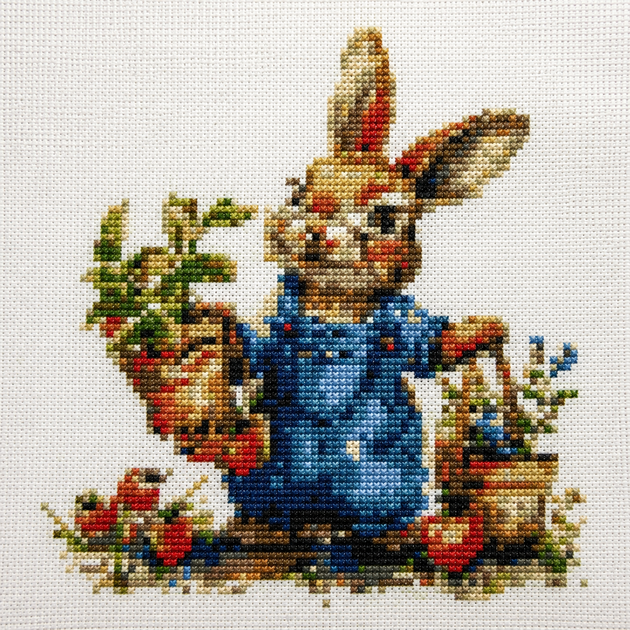 Bunny Gardener Cross Stitch Kit