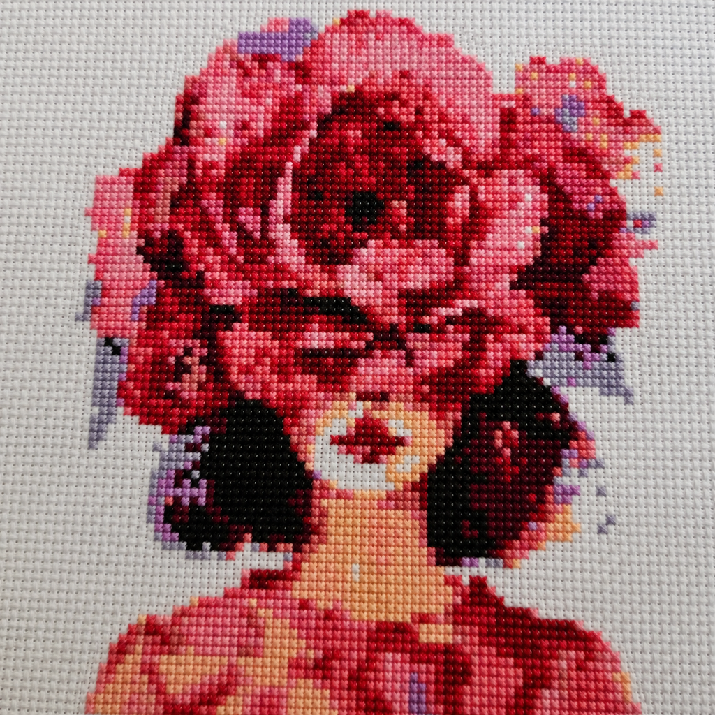 Peony Blossom Lady Cross Stitch Kit
