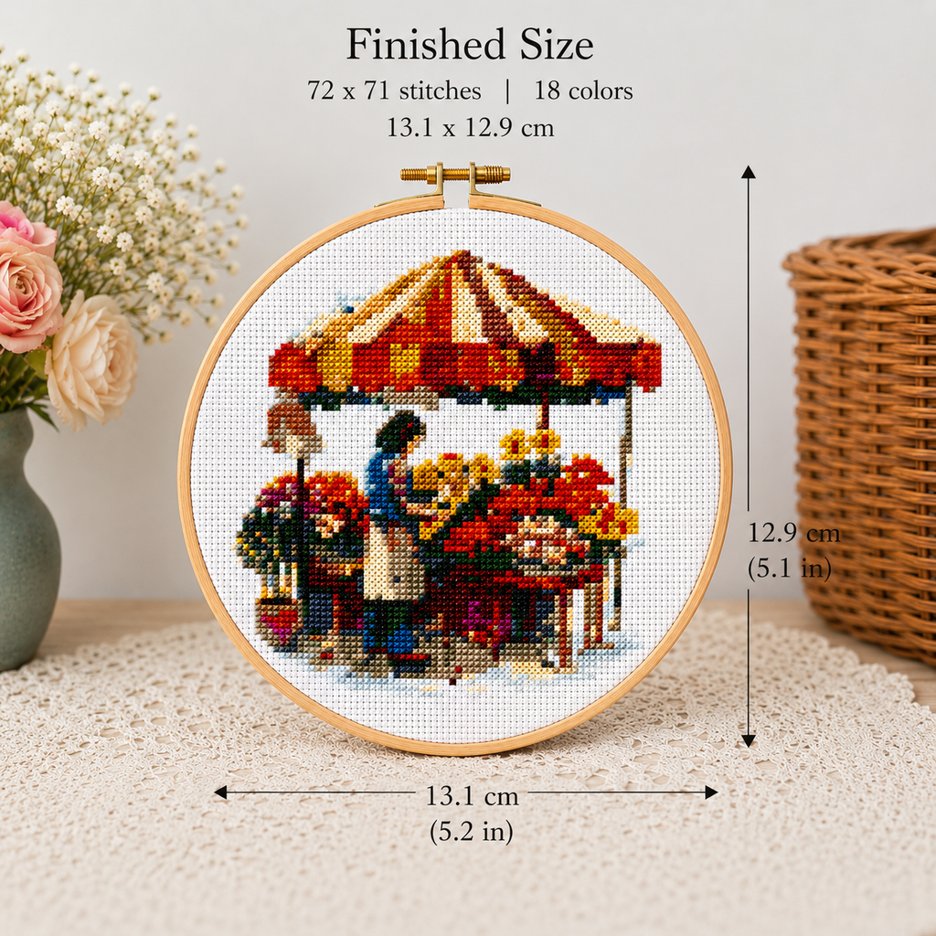Cross Stitch Kit – Flower Market