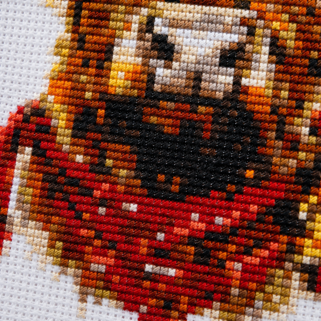 Cross Stitch Kit  – Highland Cow with Red Bandana