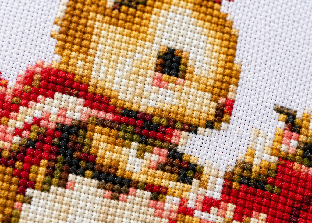Cross Stitch Kit  – Bunny and Strawberry Cake