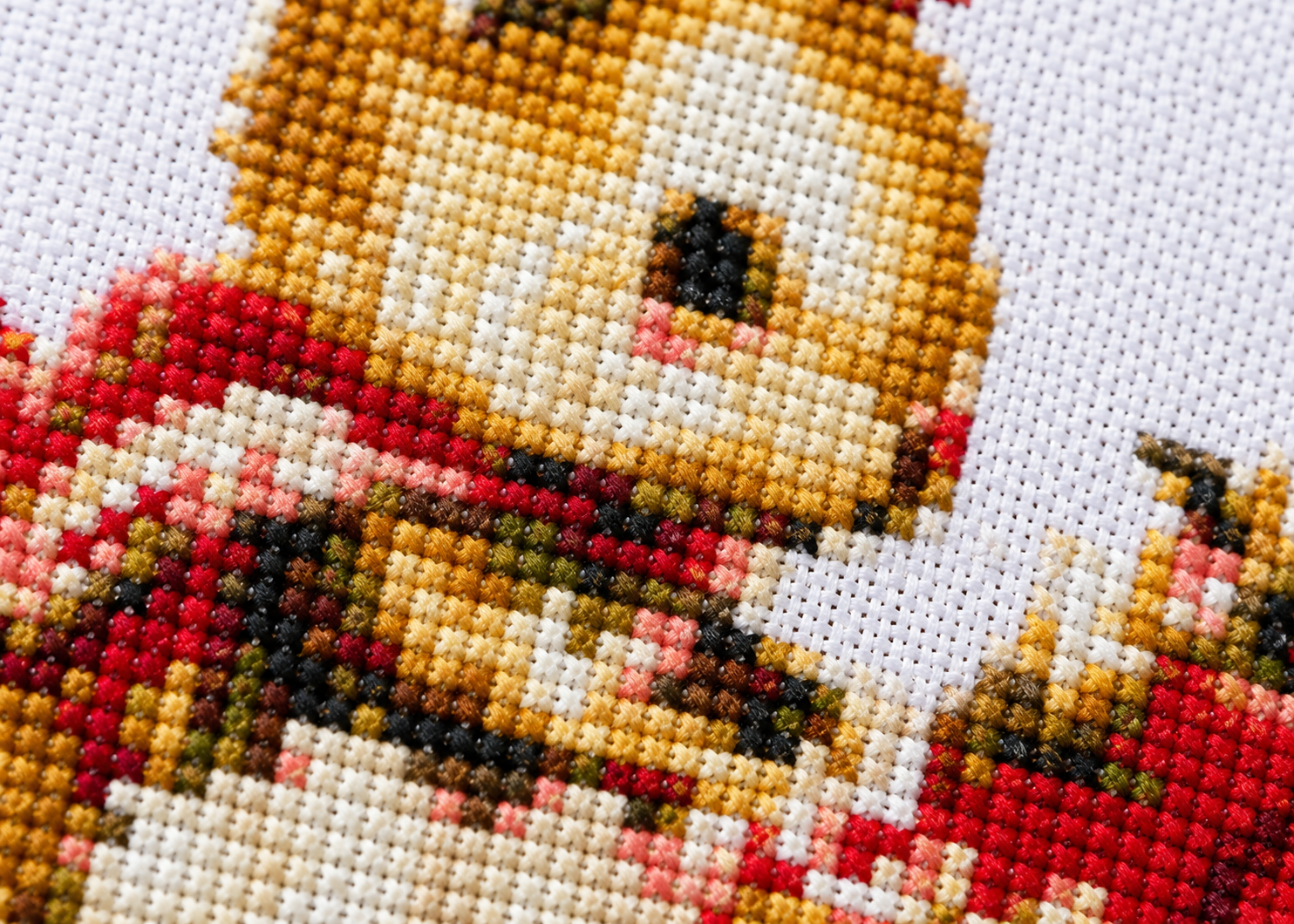 Cross Stitch Kit  – Bunny and Strawberry Cake