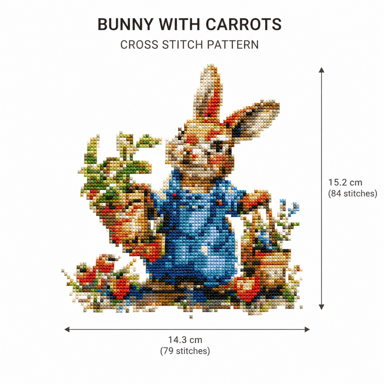 Bunny Gardener Cross Stitch Kit