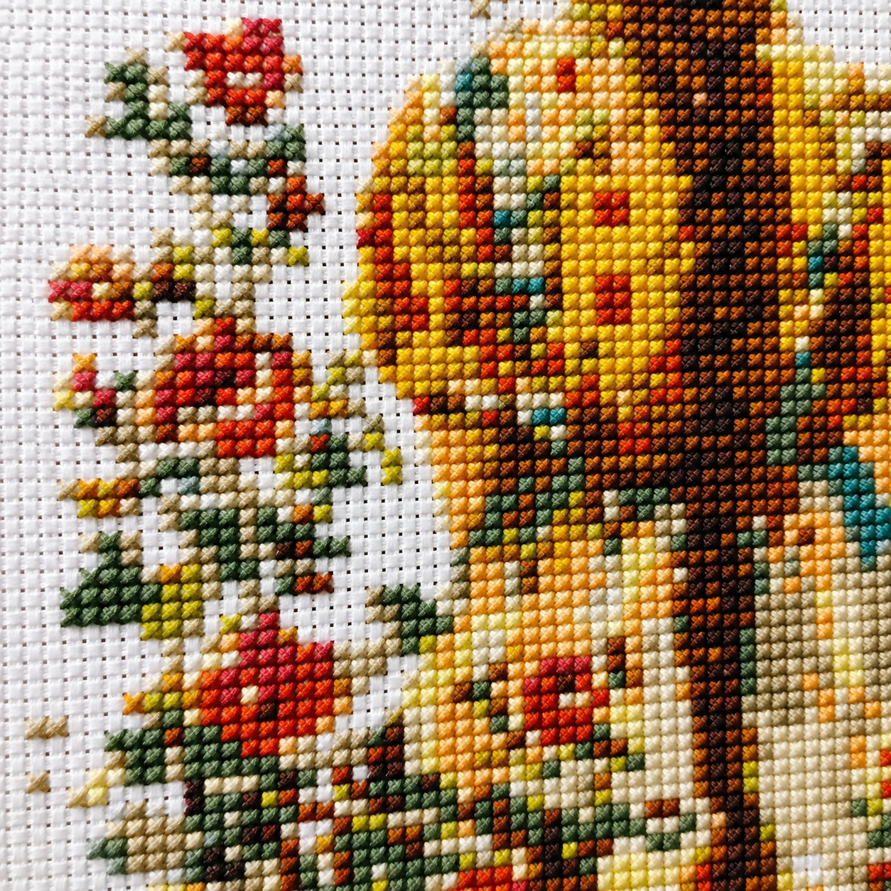 Romantic Flower Girl Cross Stitch Kit