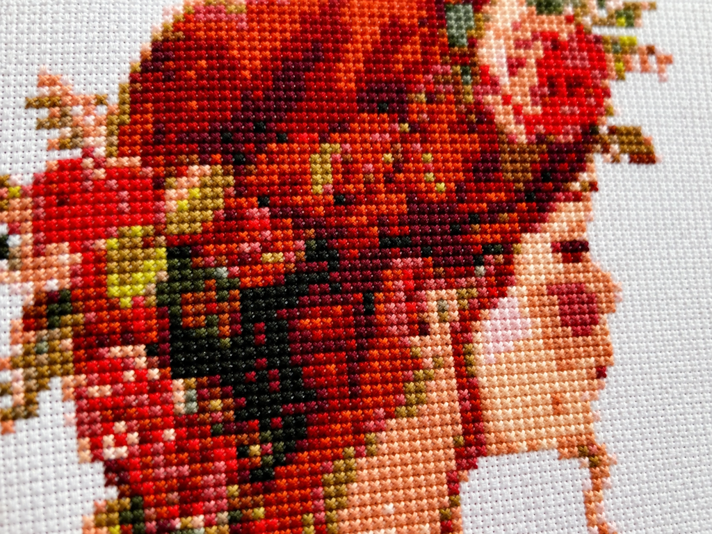 Rose Garden Girl Cross Stitch Kit