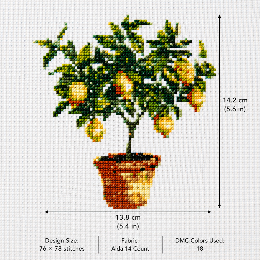 Lemon Tree Cross Stitch Kit