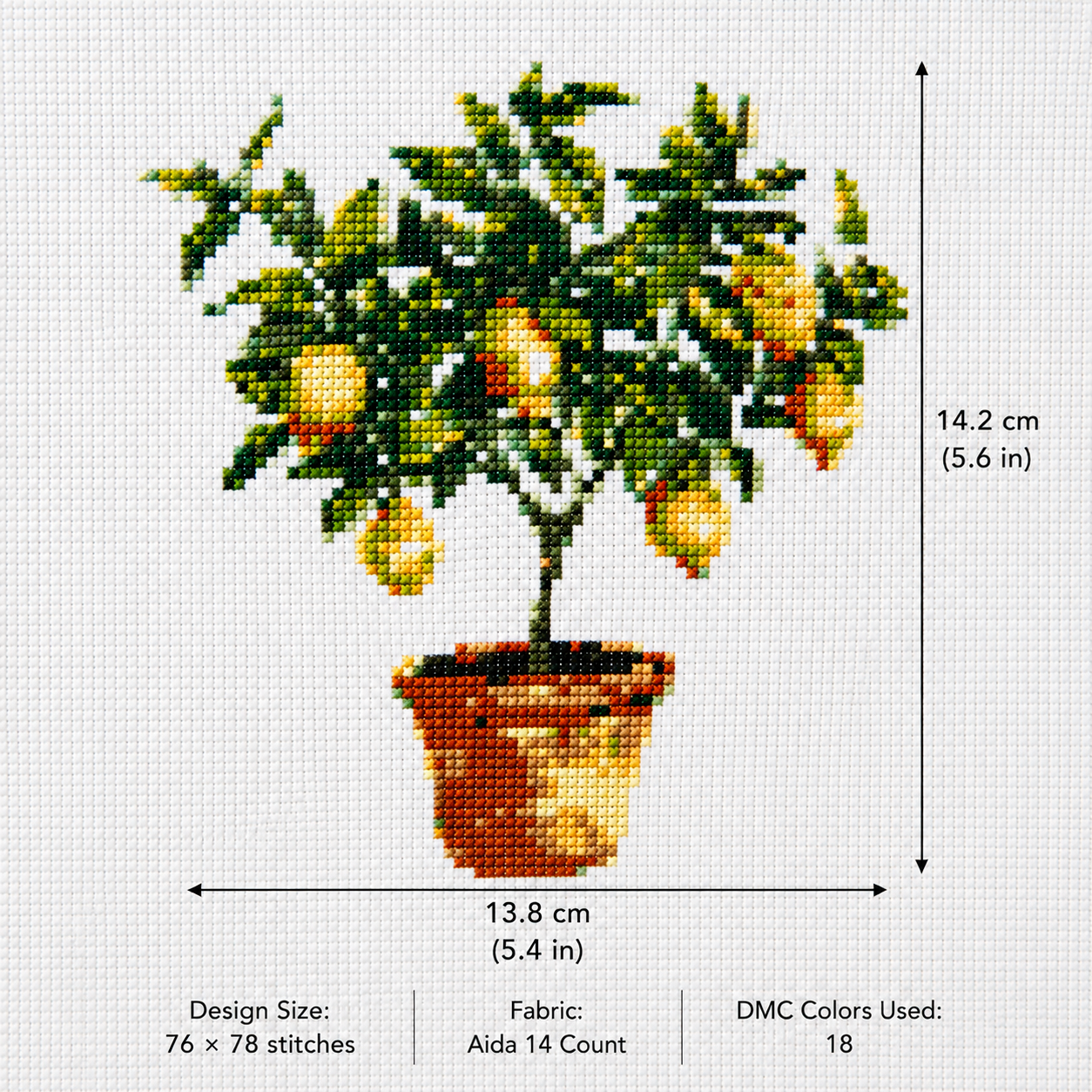 Lemon Tree Cross Stitch Kit