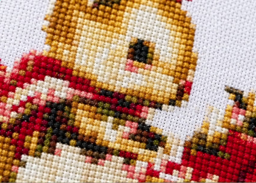 Cross Stitch Kit  – Bunny and Strawberry Cake