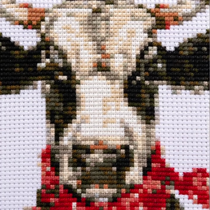 Cross Stitch Kit #1020 – Cow with Red Bandana